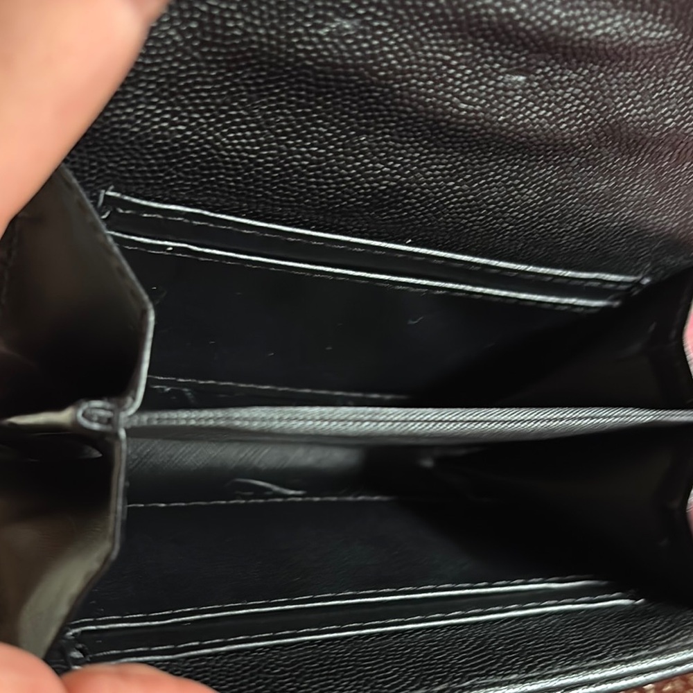 Black Quilted Leather Wallet - Picture 3 of 5